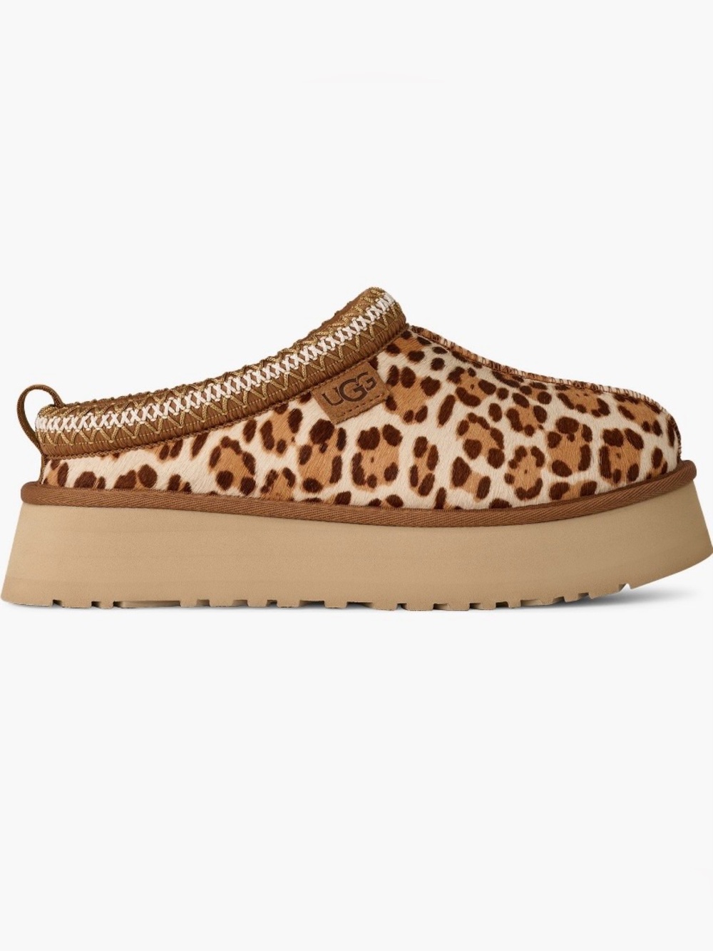 🐆 NWT 🐆 UGG Tazz Plains Leopard Print Slippers, Size 9